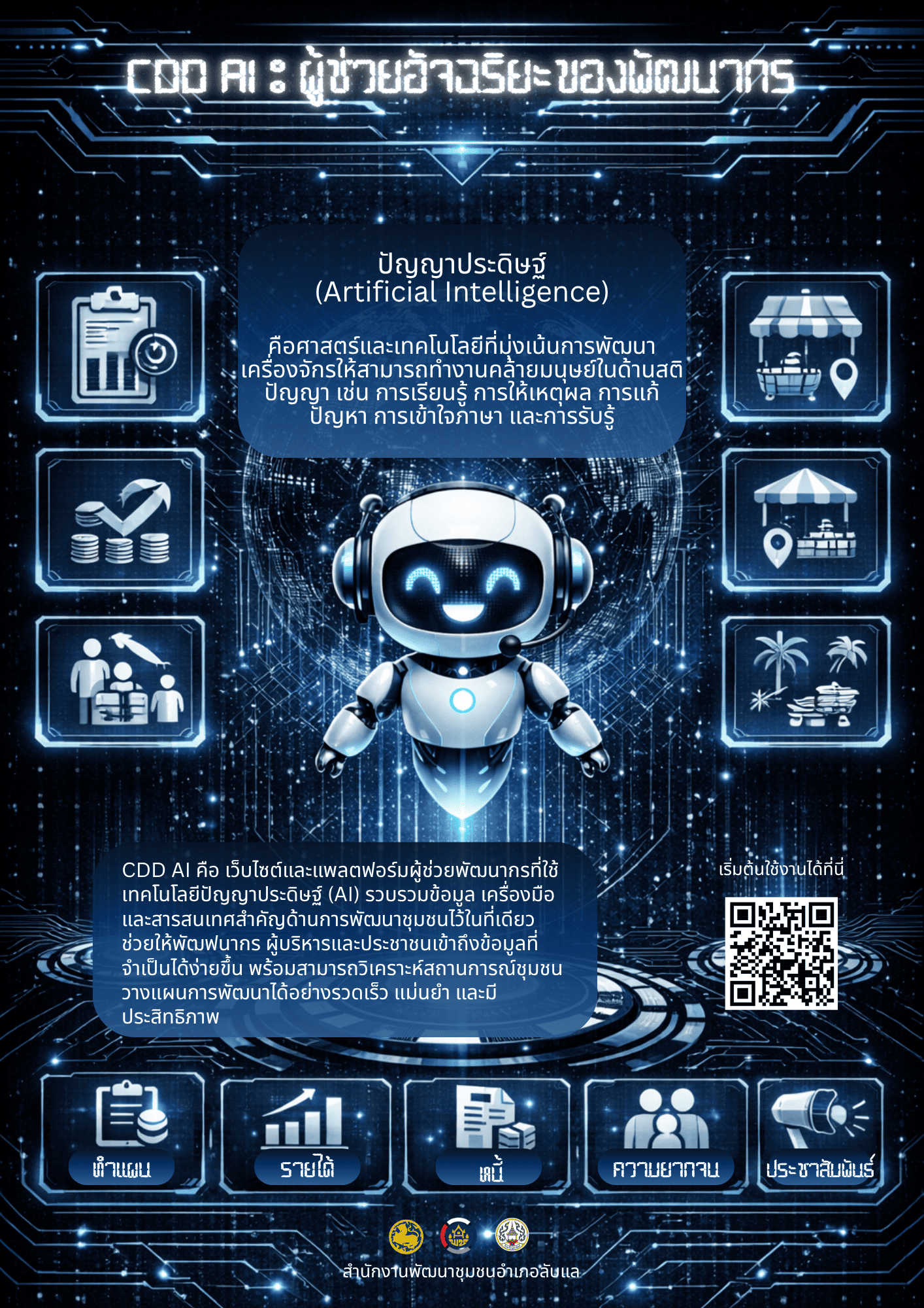 สพอ.ลับแล ชวนใช้ "CDD AI" นวัตกรรมล้ำสมัย ยกระดับงานพัฒนาชุมชนสู่ยุคดิจิทัล! "CDD AI" ผู้ช่วยพัฒนากรอัจฉริยะ เพื่อชุมชนเข้มแข็งอย่างยั่งยืน